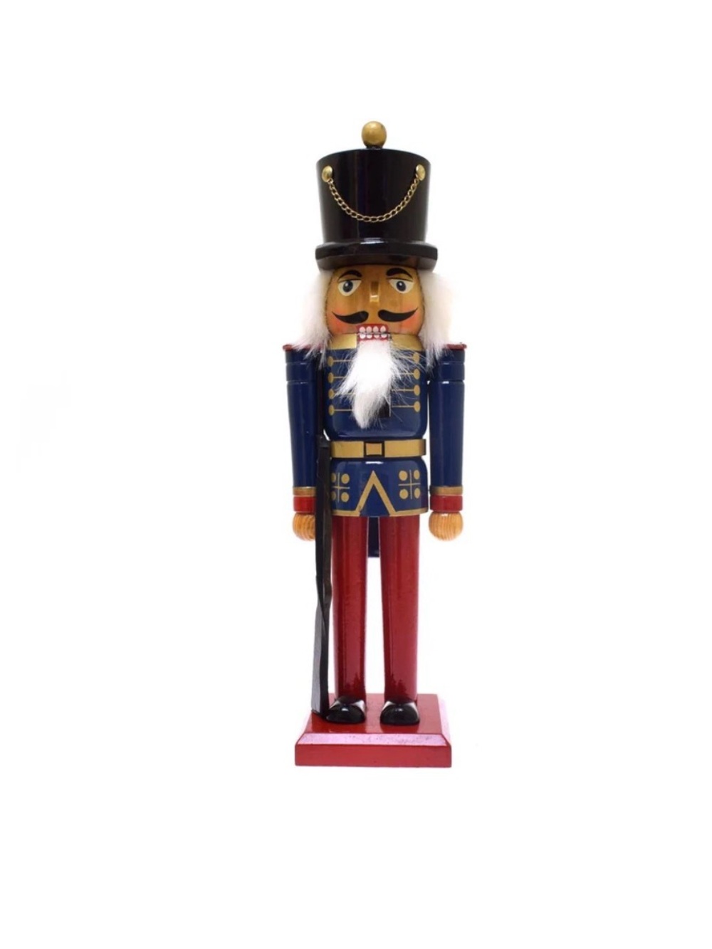 Traditions Wood Nutcracker 14.5" Soldier w/ Gun Rifle Musket, Holiday Decor